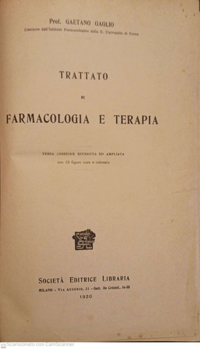 Trattato farmacologia e - trattato,